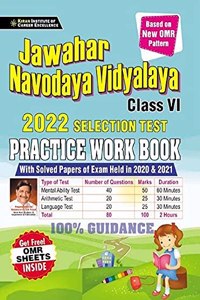 Jawahar Navodaya Vidyalaya Class VI 2022 Selection Test Practice Work Book(English Medium)(3434)