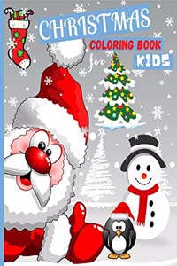 Christmas Coloring Book: Giant Christmas Coloring Book For Kids Ages 4-8 | Fun Designs To Colort Including Santa, Christmas Trees, Reindeer Rudolf, Snowman, Ornaments - Great Gift For Christmas