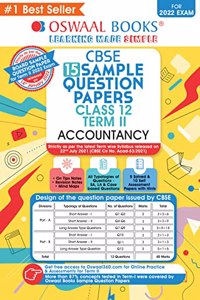 Oswaal CBSE Term 2 Accountancy Class 12 Sample Question Papers Book (For Term-2 2022 Exam)