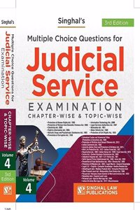 Volume 4 Multiple Choise Questions for Judicial Service Examination Chapter-Wise & Topic-Wise 4th Edition 2023