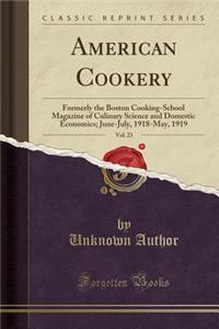 American Cookery, Vol. 23: Formerly the Boston Cooking-School Magazine of Culinary Science and Domestic Economics; June-July, 1918-May, 1919 (Classic Reprint)