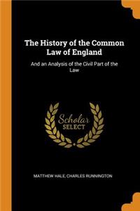 History of the Common Law of England