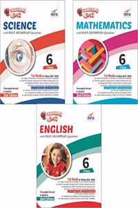 Olympiad Champs Science, Mathematics, English Class 6 with Past Questions (Set of 3 Books)