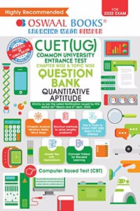 Oswaal NTA CUET (UG) Chapterwise & Topic wise Question Bank, Quantitative Aptitude (Entrance Exam Preparation Book 2022)