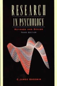 Research In Psychology: Methods And Design, 3Rd Edition