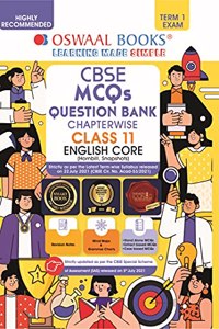 Oswaal CBSE MCQs Question Bank Chapterwise & Topicwise For Term-I, Class 11, English Core (With the largest MCQ Question Pool for 2021-22 Exam)