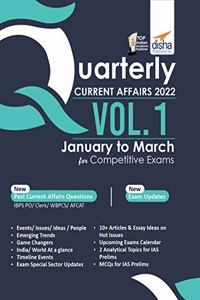 Quarterly Current Affairs 2022 Vol. 1 - January to March for Competitive Exams with Video eCourse 6th Edition