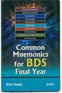 Common Mnemonics for BDS Final Year