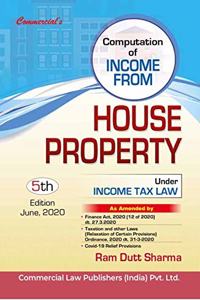 Commercial's Computation of Income From House Property Under Income Tax Law - 5/e, june 2020