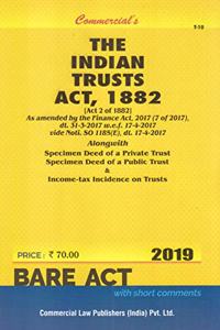 Commercial's The Indian Trusts Act, 1882 - 2021/Edition
