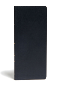 KJV Ultrathin Reference Bible, Black Leathertouch