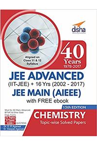 40 Years IIT-JEE Advanced + 16 yrs JEE Main Topic-wise Solved Paper Chemistry with Free eBook