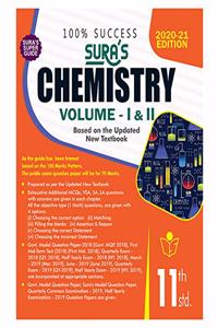 11th Standard Chemistry Volume - I and II (Combined) Exam Guide in English Medium