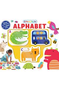 Puzzle Play Set: Alphabet: Three Chunky Books and a Giant Jigsaw Puzzle!