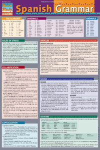 Spanish Grammar: A Quickstudy Laminated Reference Guide