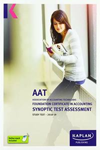 FOUNDATION CERTIFICATE IN ACCOUNTING SYNOPTIC TEST ASSESSMENT - STUDY TEXT