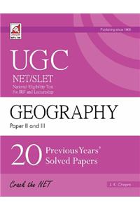 UGC NET/SLET – Geography Paper-II & III – 20 Previous Years Solve Paper