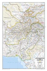 National Geographic Afghanistan, Pakistan Wall Map (21.5 X 32.5 In)