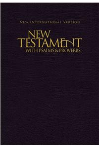 NIV, New Testament with Psalms and Proverbs, Pocket-Sized, Paperback, Black: New International Version