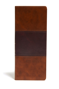 KJV Ultrathin Reference Bible, Saddle Brown Leathertouch