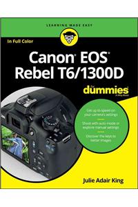 Canon EOS Rebel T6/1300d for Dummies