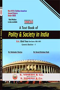 Vinesh A Text Book Polity & Society in India B.A. III Year H.P.U.