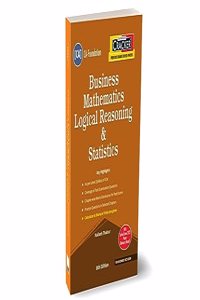 Taxmann's CRACKER for Business Mathematics Logical Reasoning & Statistics (Paper 3 | Maths, Stats & LR | BMLRS) â€“ Covering past exam questions & answers | CA Foundation | Dec. 2023 Exam