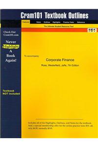 Studyguide for Corporate Finance by Ross, ISBN 9780072971231