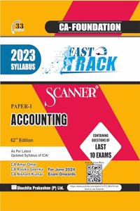 Scanner for Accounting (Paper 1) - Containing questions of last 20 Exams | CA Foundation | June 2024 Exam | New Syllabus | Fast Track