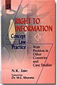 Right To Information : Concept, Law And Practice