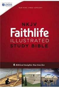 NKJV, Faithlife Illustrated Study Bible, Hardcover, Red Letter Edition: Biblical Insights You Can See