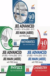 40 Years IIT-JEE Advanced + 16 yrs JEE Main Topic-wise Solved Paper PCM with Free eBook