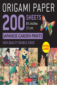 Origami Paper 200 sheets Japanese Garden Prints 8 1/4