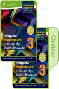 Complete Mathematics for Cambridge Lower Secondary Book 3: Print and Online Student Book