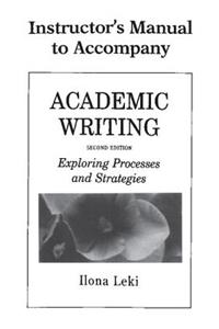 Academic Writing Instructor's Manual