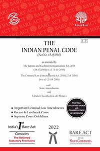 Indian Penal Code (IPC) - Bare Act alongwith Recent and Landmark Cases, Supreme Court Guidelines & Quotable Quotes [Shreeram's, Paper Back, English]