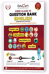 Educart Term 1 & 2 ENGLISH Class 10 CBSE Question Bank 2022 (Based on New MCQs Type Introduced in Latest CBSE Sample Paper 2021)