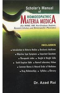 Scholar's Manual of Homoeopathic Materia Medica