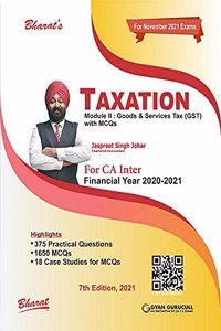 TAXATION (Module II: GST) For CA Inter FY 2020-2021