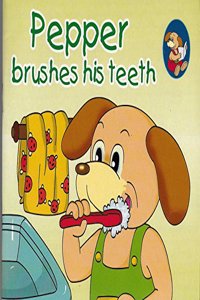 Pepper Brushes His Teeth