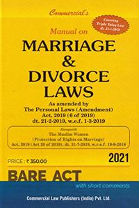 Commercial's Manual on Marriage & Divorce Laws - 2021/edition