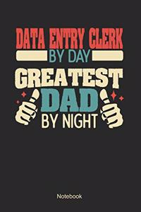 Data Entry Clerk by day greatest dad by night: Plaid Squared Notebook / Memory Journal Book / Journal For Work / Soft Cover / Glossy / 6 x 9 / 120 Pages