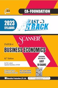 Scanner for Business Economics (Paper 4) - Containing questions of last 20 Exams | CA Foundation | June 2024 Exam | 2023 Syllabus | Fast Track