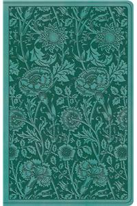 ESV Premium Gift Bible (Trutone, Teal, Floral Design)