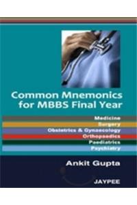 Common Mnemonics for MBBS Final Year