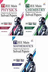 71 JEE Main ONLINE & OFFLINE Physics, Chemistry & Mathematics Topic-wise Solved Papers 4th Edition