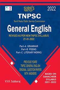 SURA`S TNPSC General English Study Material Books for Group 2, 2A, 4 & VAO Exam Books - Latest Edition 2022