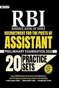 RBI Assistant Preliminary Examination 2020 (20 Practice Sets)