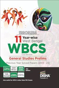 Errorless 11 Year-wise West Bengal WBCS Civil Services General Studies Prelims Previous Year Solved Papers (2013 - 23) 2nd Edition | WBPSC