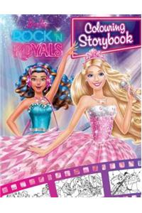 Barbie Rockn Royals Colouring Story Book